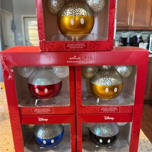 Disney Mickey Mouse Holiday Ornament Set